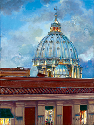 Basilica in My Window. Click here to see enlargement. © Ruth Mayer Fine Art.