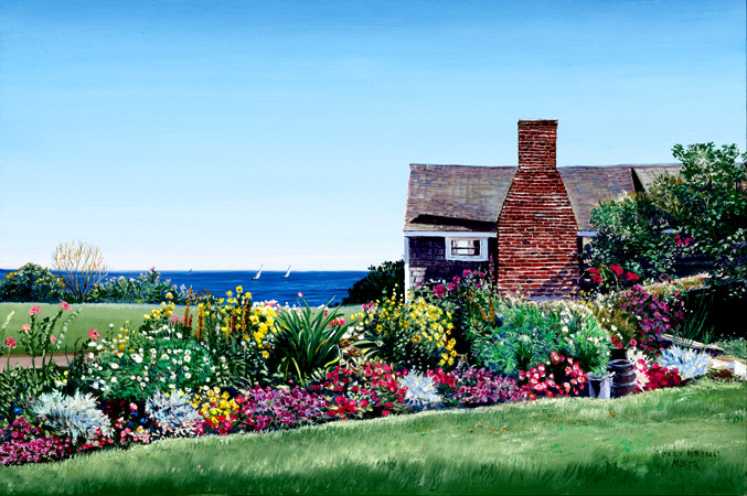 Cabin By The Sea. Click here to see enlargement. © Ruth Mayer Fine Art.