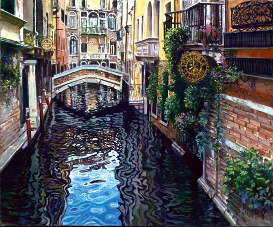 La Trattoria De Venezia. Click here to see enlargement. © Ruth Mayer Fine Art.