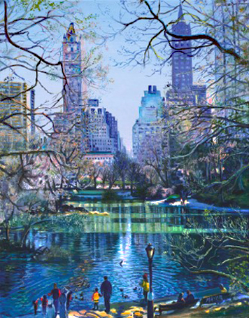 R and R in Central Park. Click here to see enlargement. © Ruth Mayer Fine Art.