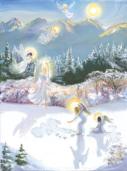 Snow Angels. Click here to see enlargement. © Ruth Mayer Fine Art.