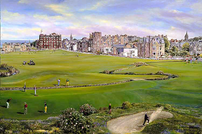 St Andrews. Click here to see enlargement. © Ruth Mayer Fine Art.