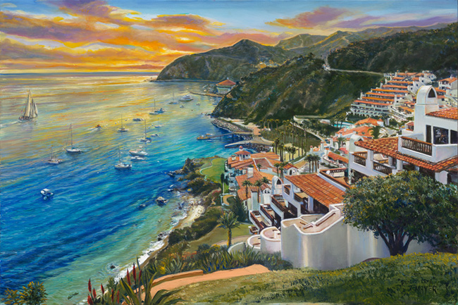 Sunlit Cove. Click here to see enlargement. © Ruth Mayer Fine Art.